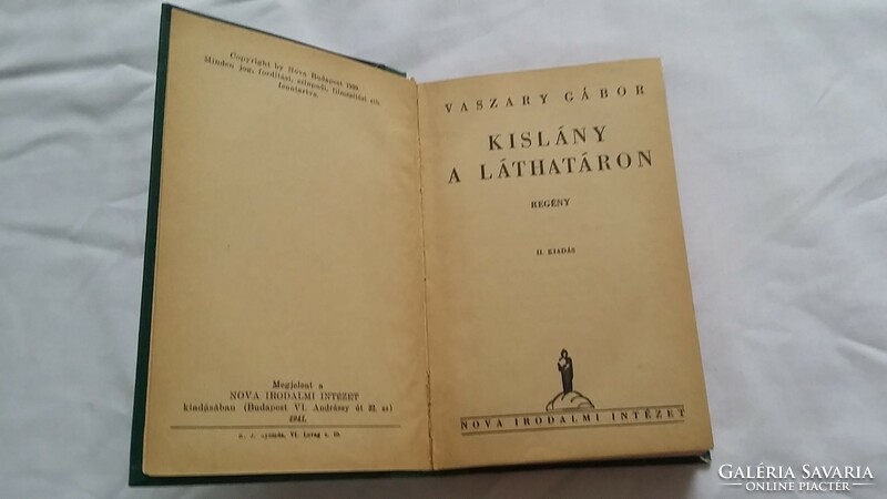 Gábor Vaszary: little girl on the horizon 1941. Nova literary institute - ii. Edition (52)