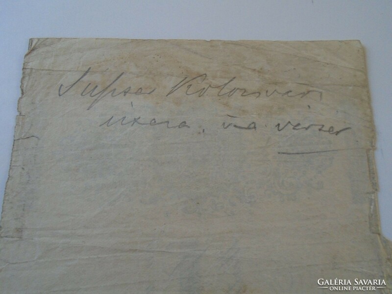 ZA424.4  Régi váltó  1850's  Kolozsvár  -Rosenfeld Bertalan  20 forint pengő pénzben / gulden