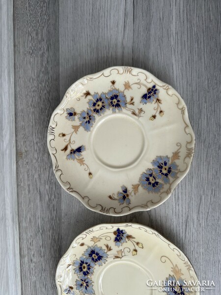 2 Zsolnay cornflower pattern tea cup coasters