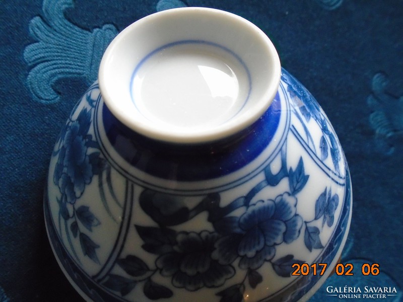 Arita japán Kék Fehér virág mintás rizses tál