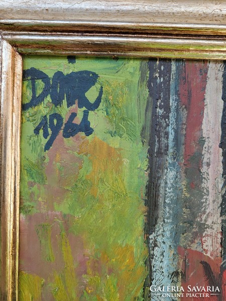 Doór Ferenc ( 1918-2015) Csendélet c. Képcsarnokos festménye Eredeti Garanciával!