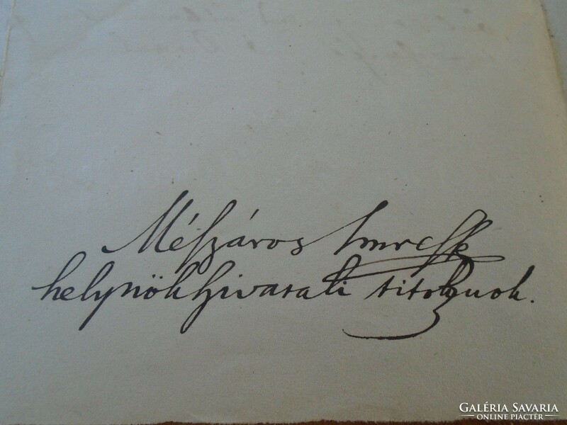 ZA426.14 Régi irat - Alapítvány Fundatio Gundileg  1846   - Kunszt József - Muchay Ignácz