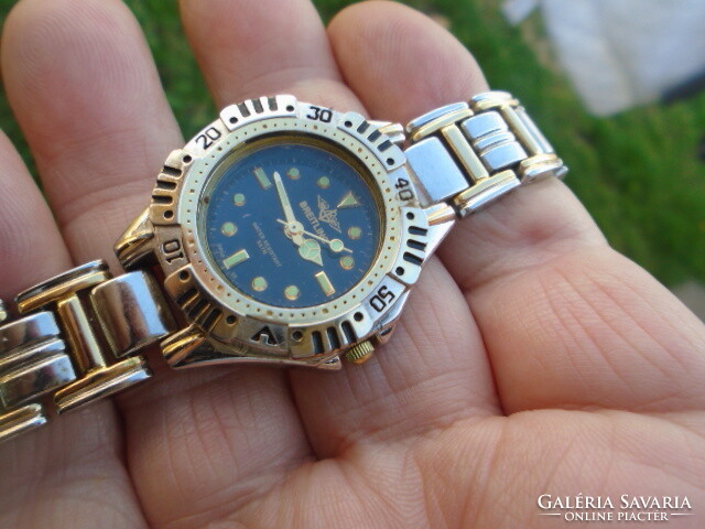 Breitlig women's quartz watch in beautiful condition for large wrists with excellent Japanese quartz movement