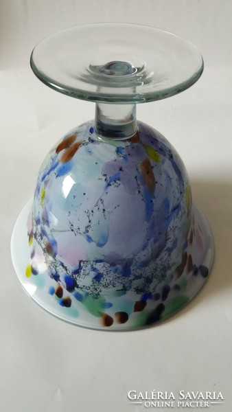 Glass serving, centerpiece, flawless, large size 22 x 20 cm