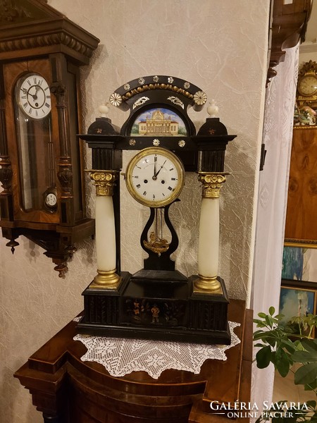 Antique Biedermeier beautiful table clock!