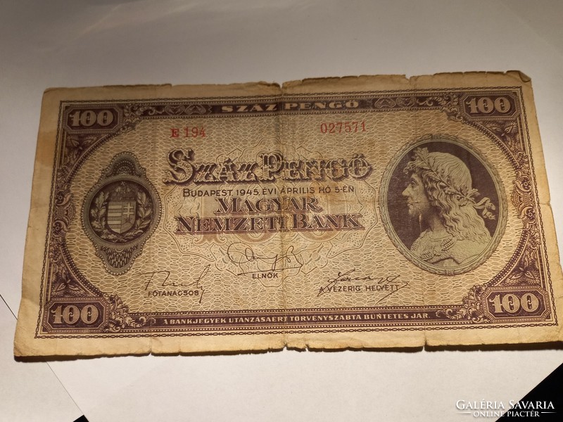 1945-ös 100 Pengő