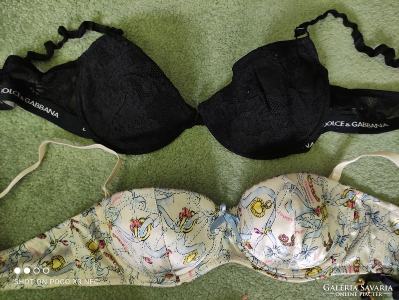 Vintage underwear package 4 bras 2 bodies 1 T-shirt unique size 70 and 75