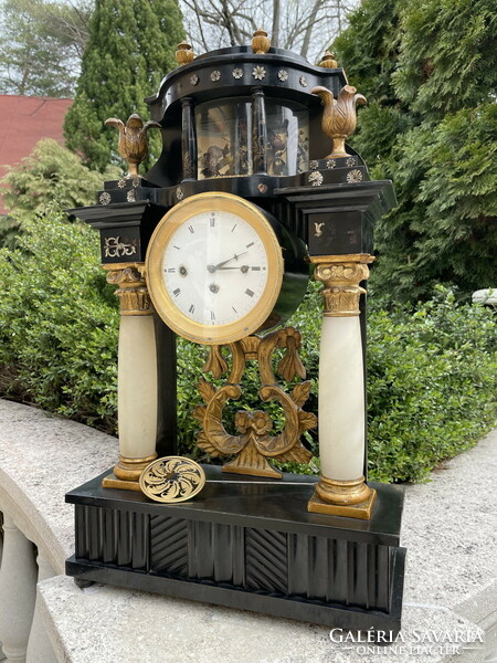 Antique Biedermeyer quarter clock table 62cm !!!!