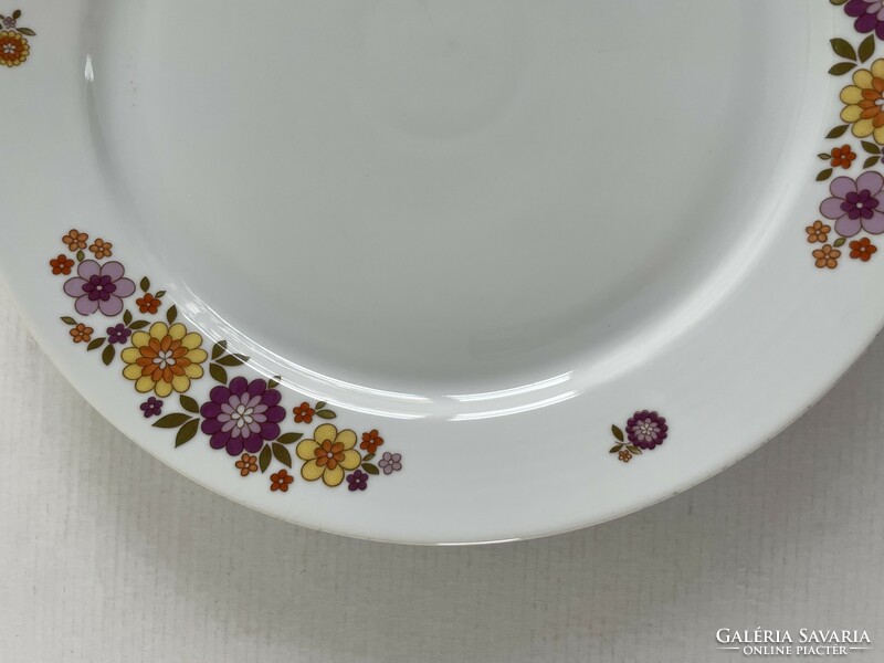 Retro, vintage lowland fire flower pattern, fire flower, large, round, porcelain serving bowl