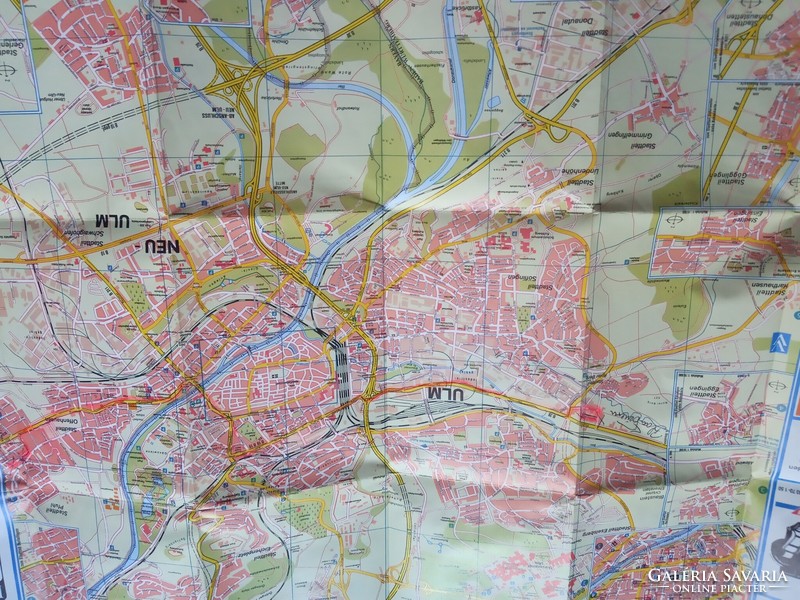 Map: Germany, city of Ulm