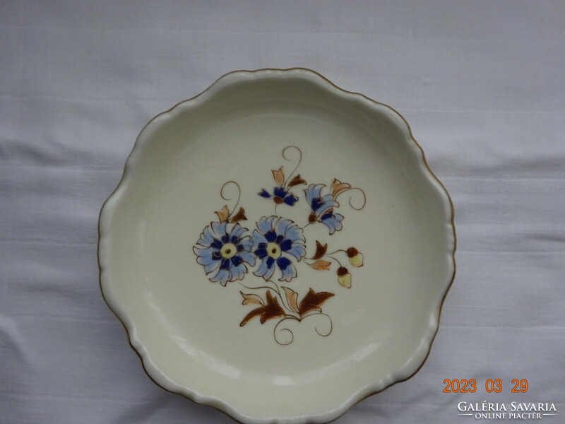 Zsolnay cornflower round small bowl, jewelry holder