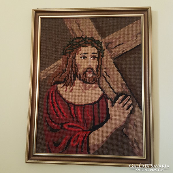 "Krisztus Golgotán" goblein kép