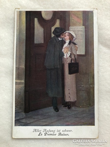 Antik romantikus képeslap                                          -2.