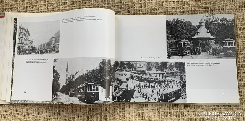 The 100-year history of public transport in Budapest 1873-1973, a rare book in German with many pictures