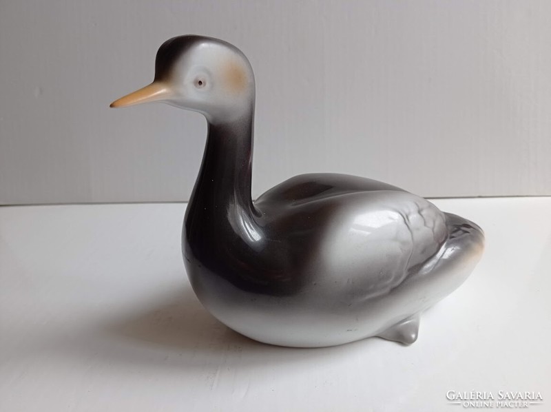 Rare Hólloháza porcelain wild duck