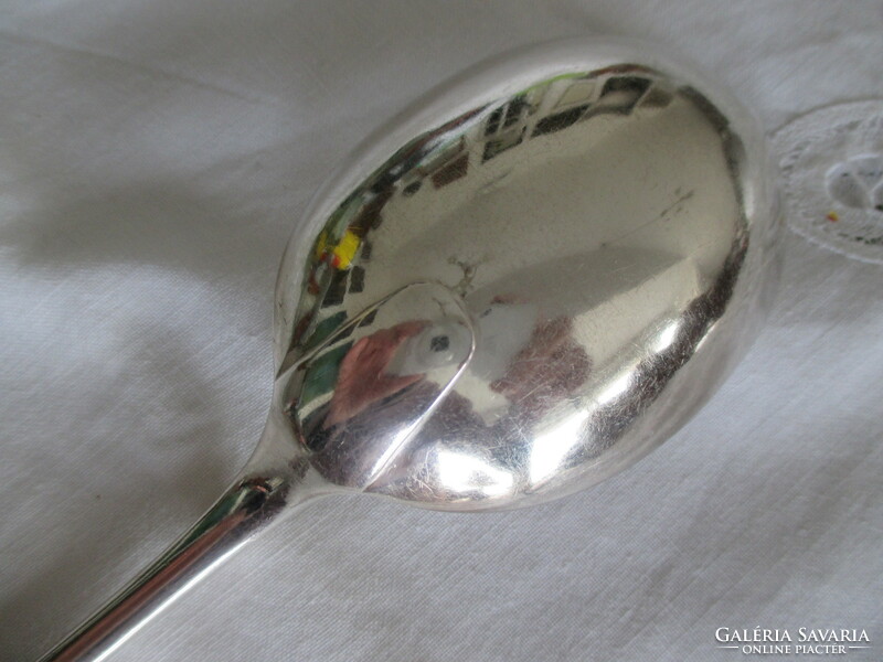 Antique silver serving spoon from Baruch Antal workshop, 137 grams. A beautiful, flawless piece.