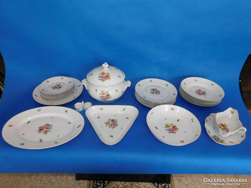 Herend antique bouquet de saxe 6-piece 25-piece tableware set