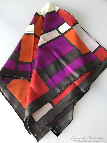 Codello olasz selyemkendő gyönyörű színekkel, 86 x 86 cm, új!