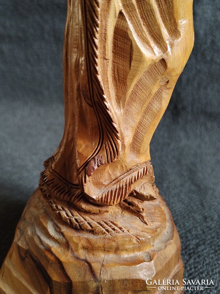 Mary with baby Jesus, religious, church wooden statue