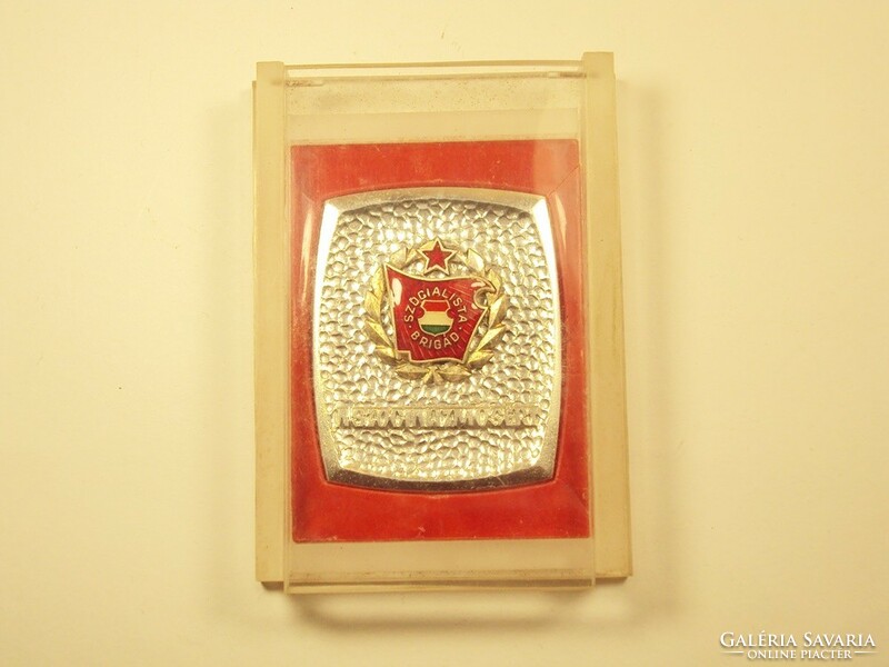 Socialist brigade for socialism badge commemorative plaque