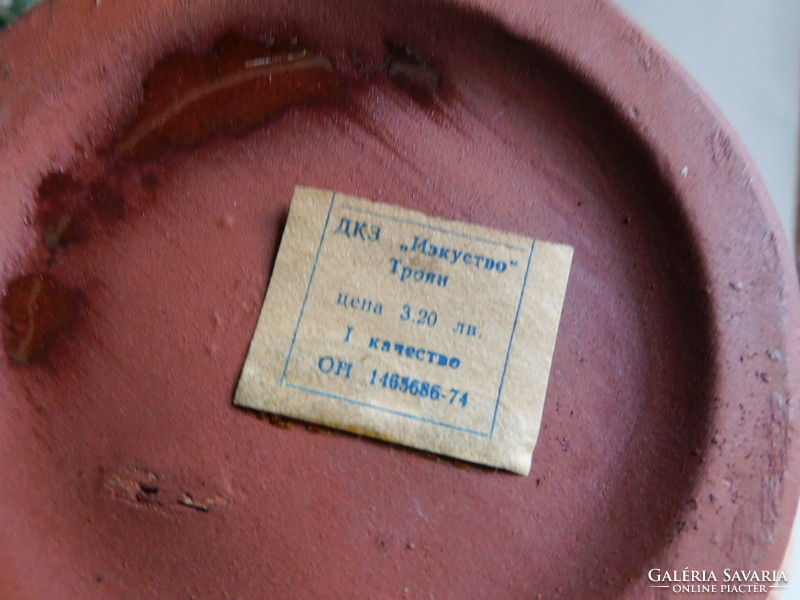 Vintage bolgár kerámia kakas kiöntő 27.5 cm