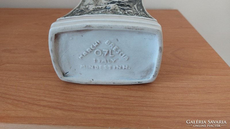 (K) Marchi brescia ceramic flask with a hunting scene