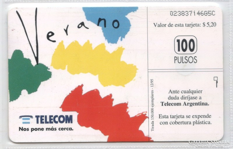 Külföldi telefonkártya 0505 Argentin    1995