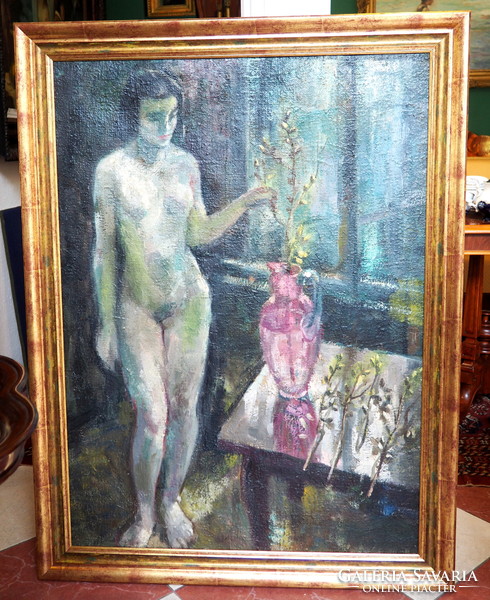 Unknown creator: female nude with arms