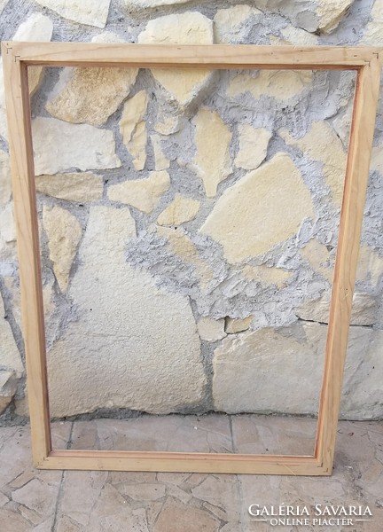 Unpainted wooden frame 52 x 71 cm