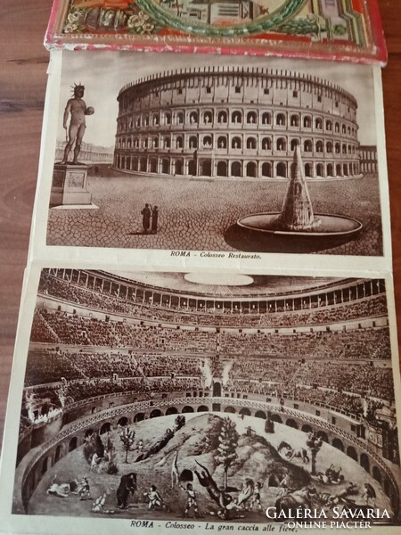 Rarity! Ricordo di róma, leporello bound in a book with 32 photos 3200 ft