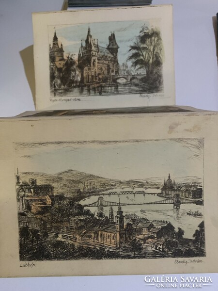 Budapest artistic etchings
