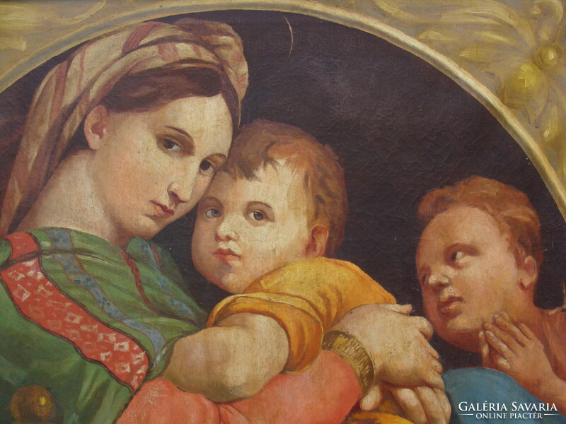 Madonna with children, icon, painting