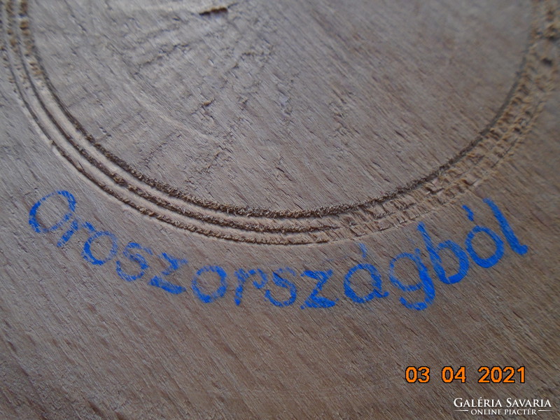 1942-1944 hadifogoly munka, faragott fa doboz dedikációval :"Drága kis pofikámnak"