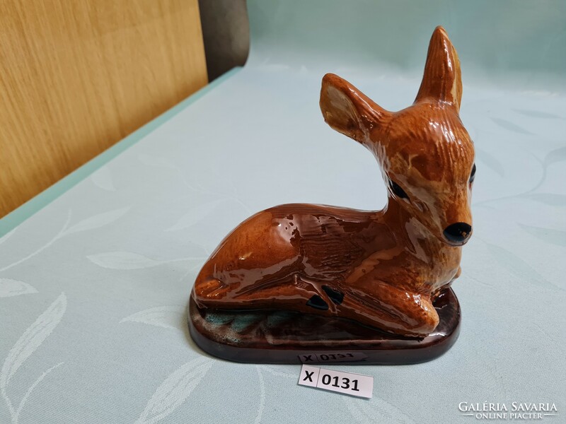 X0131 ceramic deer 17x17 cm