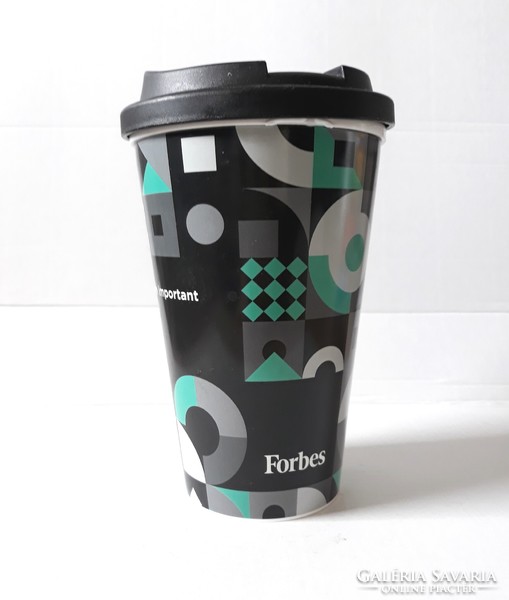 Thick double-walled plastic cup for hot drinks - 3.5 dl