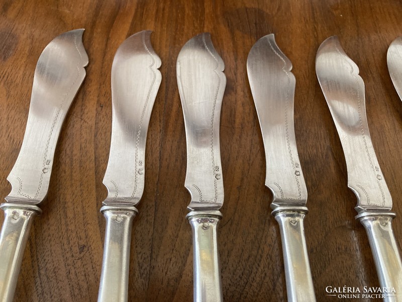 Silver fish knife set/set - 6 pcs