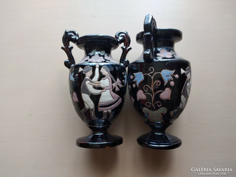 2 pieces of a very old Bertalan vase from Corond