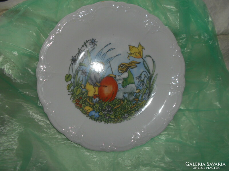 Péter rabbit German porcelain plate -- large size