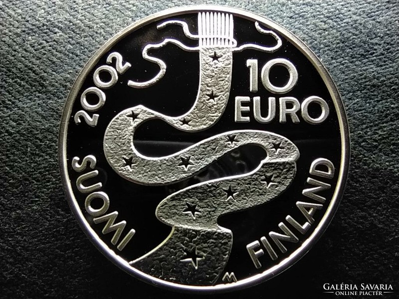 Finnország Elias Lönnrot .925 ezüst 10 Euro 2002 PP (id73532)