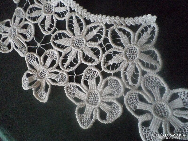 Old crochet lace collar