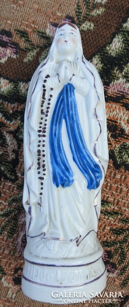 Old virgin mary porcelain statue figure maria zell -i