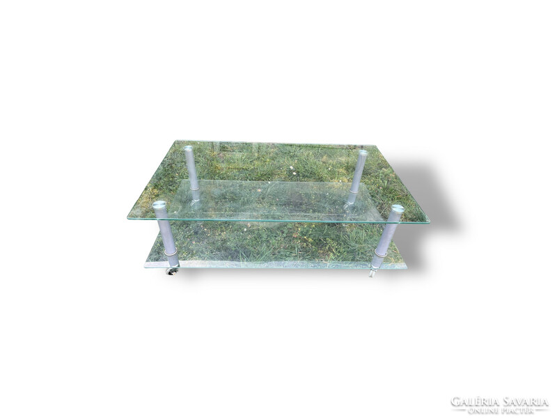 Glass coffee table