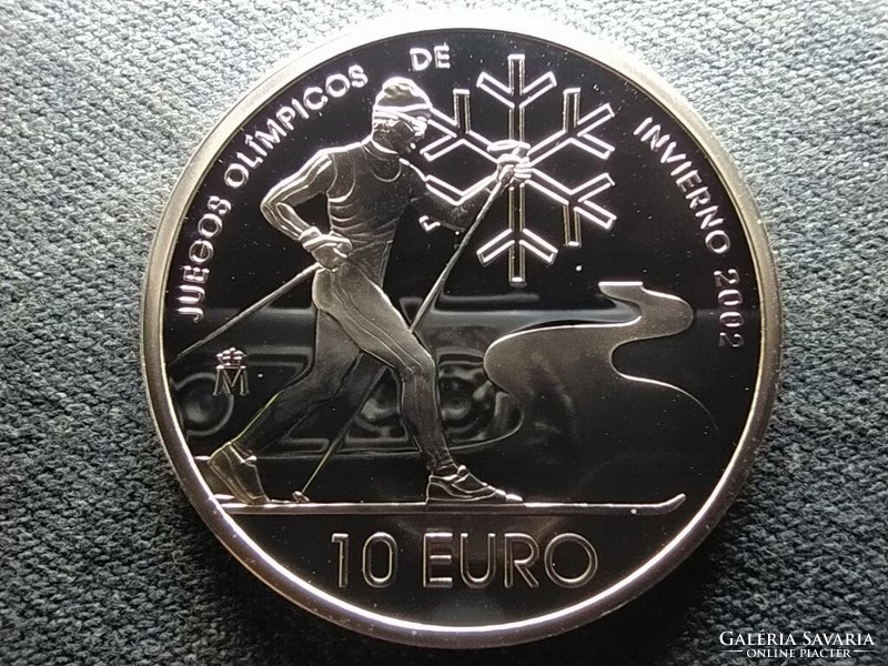 Spanyolország XIX Téli Olimpiai Játékok Salt Lake City .925 ezüst 10 Euro 2002 M PP (id73533)