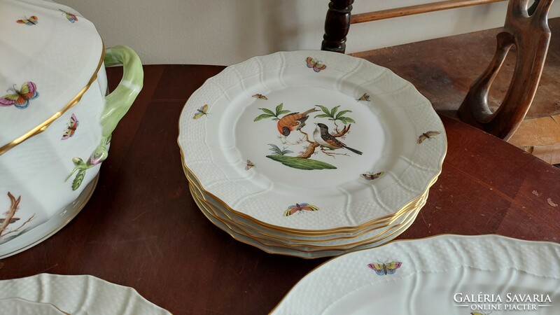 Herend rothschild patterned tableware for 6 people 26 pcs