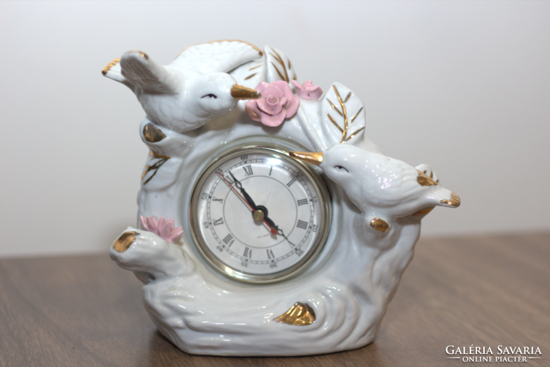 German porcelain clock