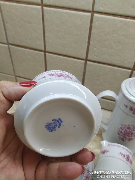 Alföldi porcelain coffee set or replacement set for sale! 1 cup is missing