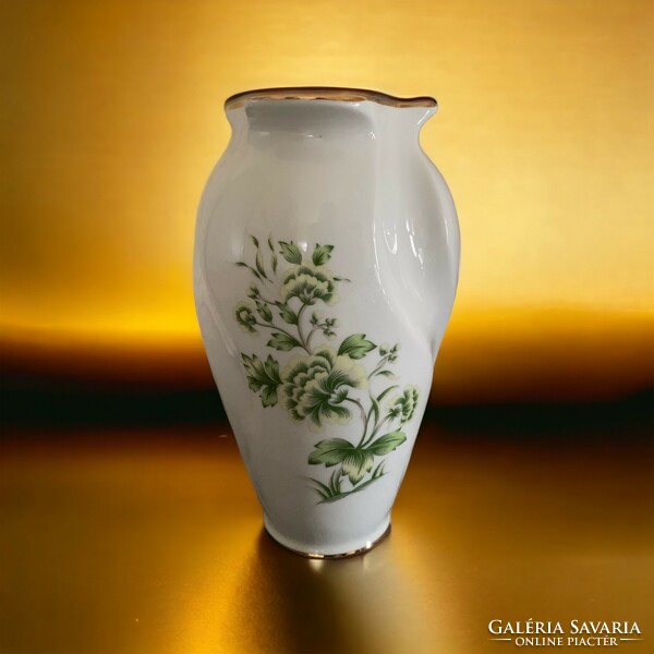 Aquincum erika patterned porcelain vase, 20 cm.