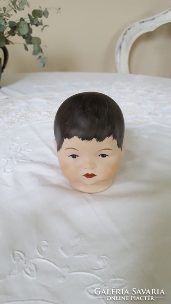 Antique porcelain baby head