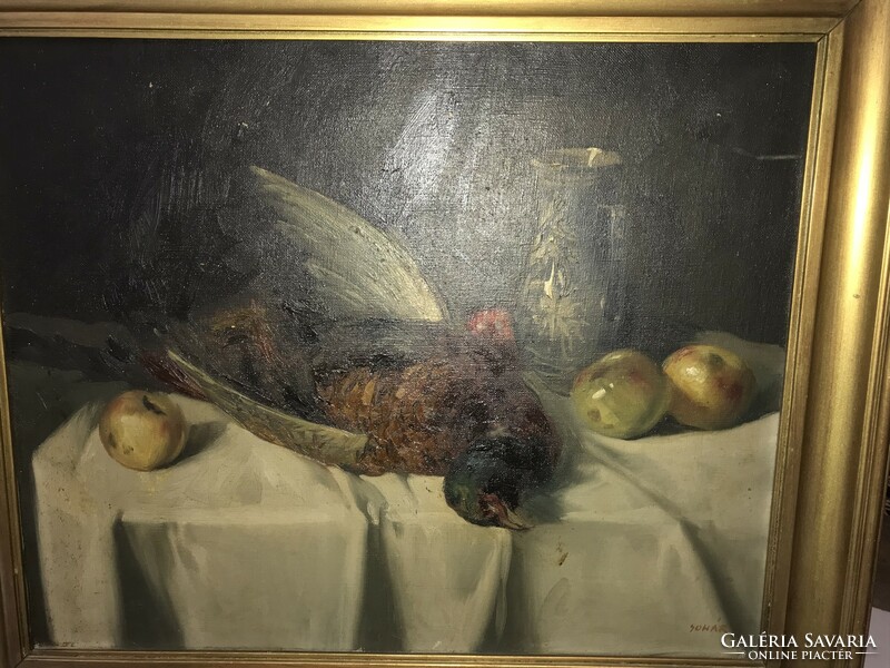 Sohár: still life approx. 1920. Oil on canvas, 57x65 cm