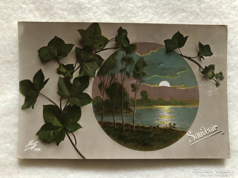 Antique colored postcard -2.